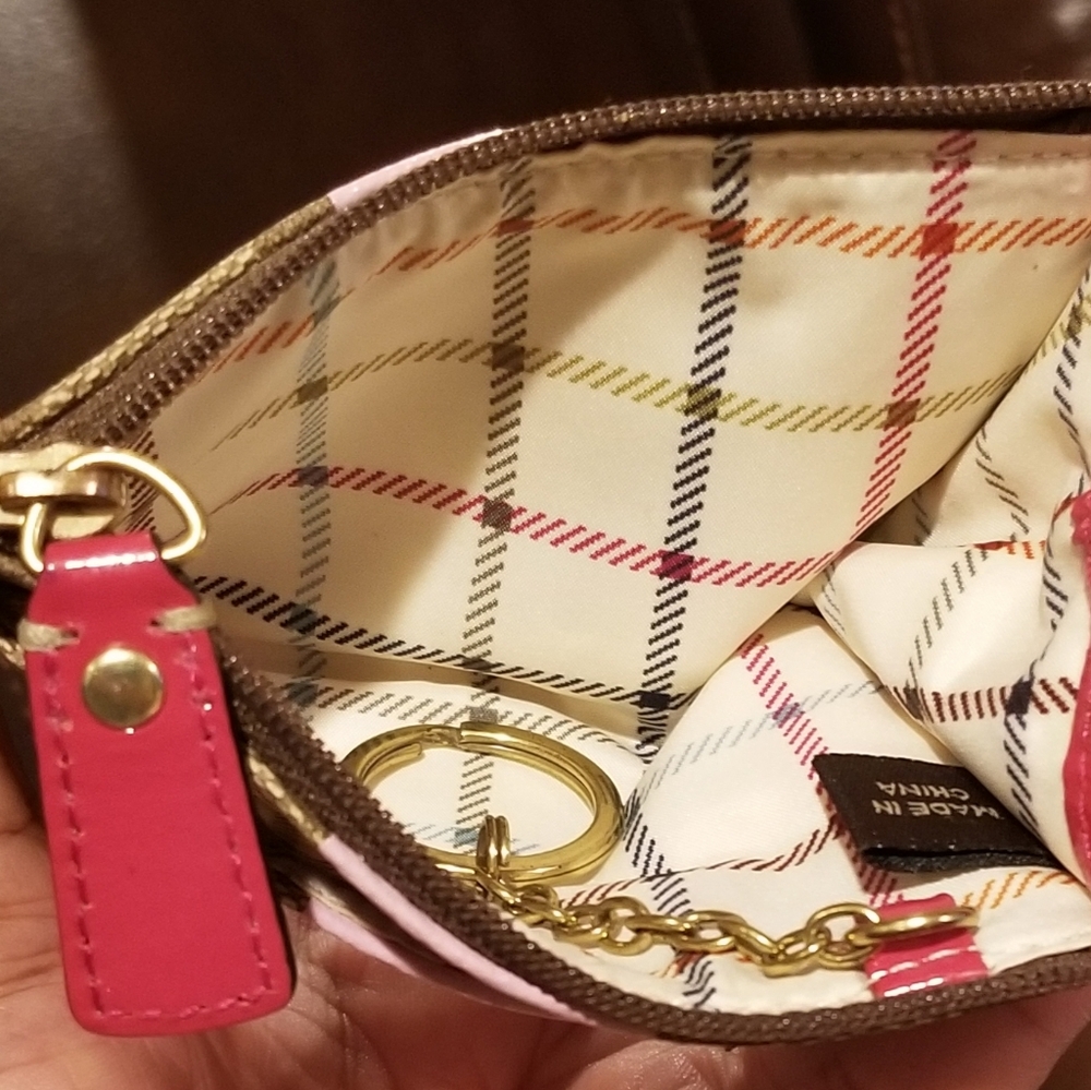Coach "C" Mini Wallet with Bag Charm Ring - Picture 2 of 6